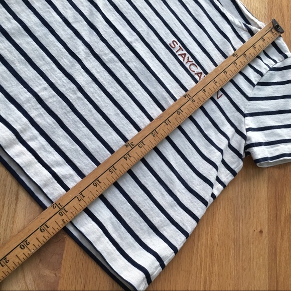 Madewell Staycation Striped Boxy Loose Crop Tee - Picture 7 of 8